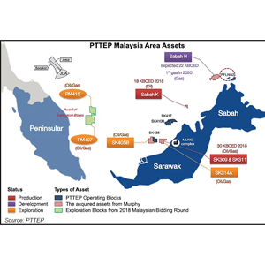 말레이시아 해역 에서 지금까지 가장 큰 천연가스 발견